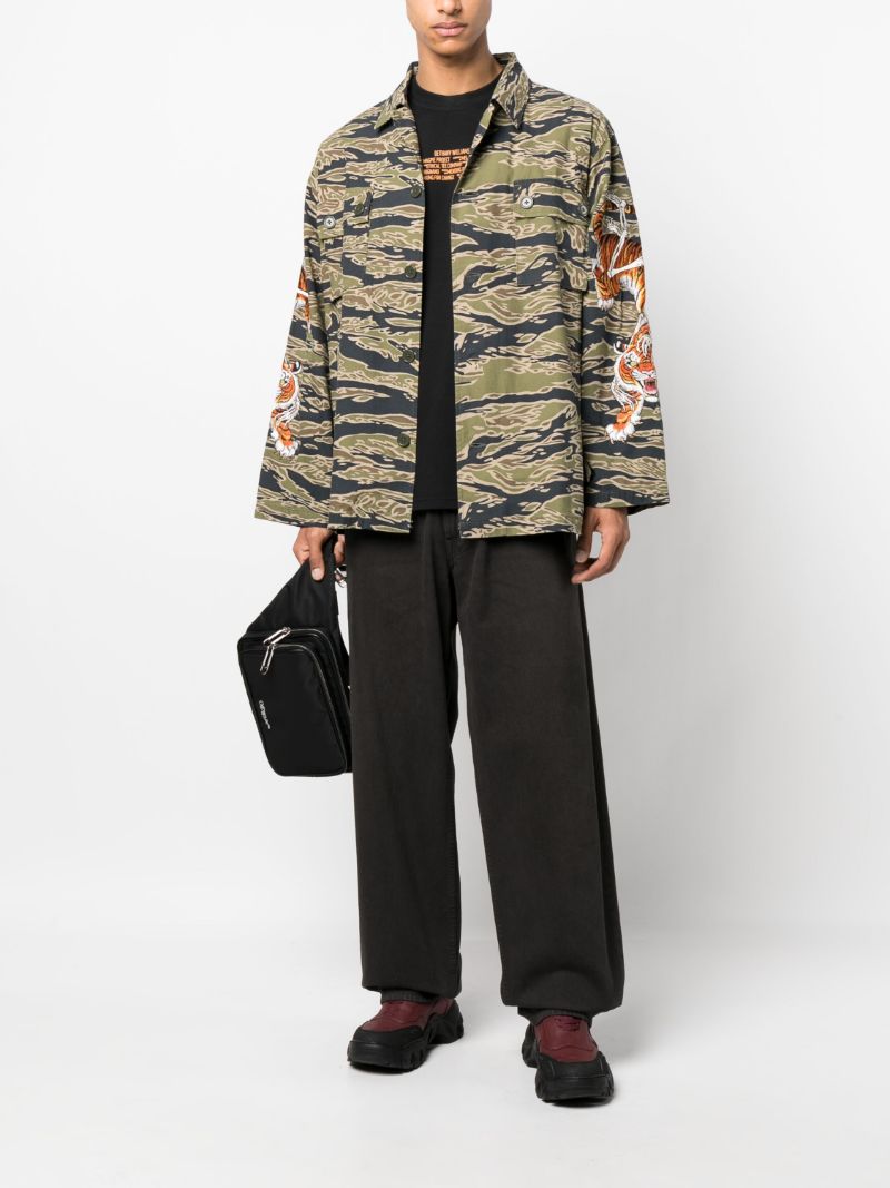 Green Tim Lehi Tigercamo Cotton Shirt Jacket