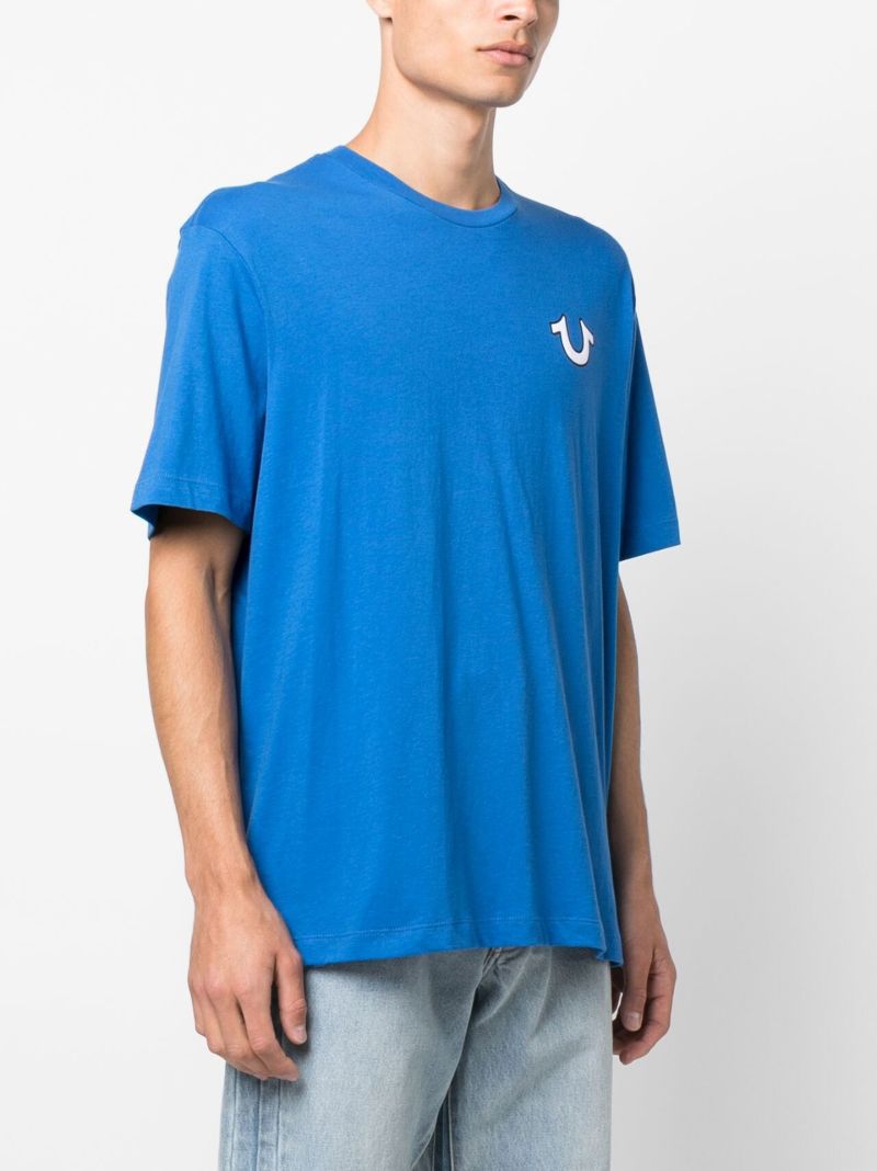 Blue Graphic Print T-shirt