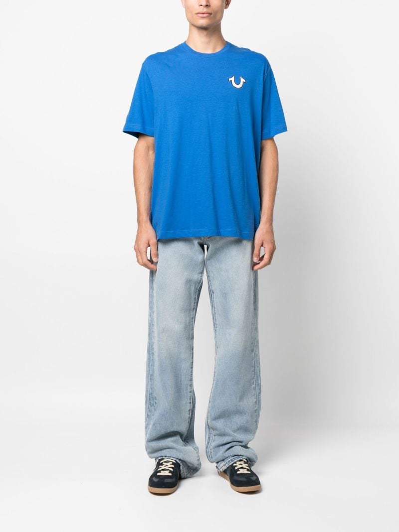 Blue Graphic Print T-shirt