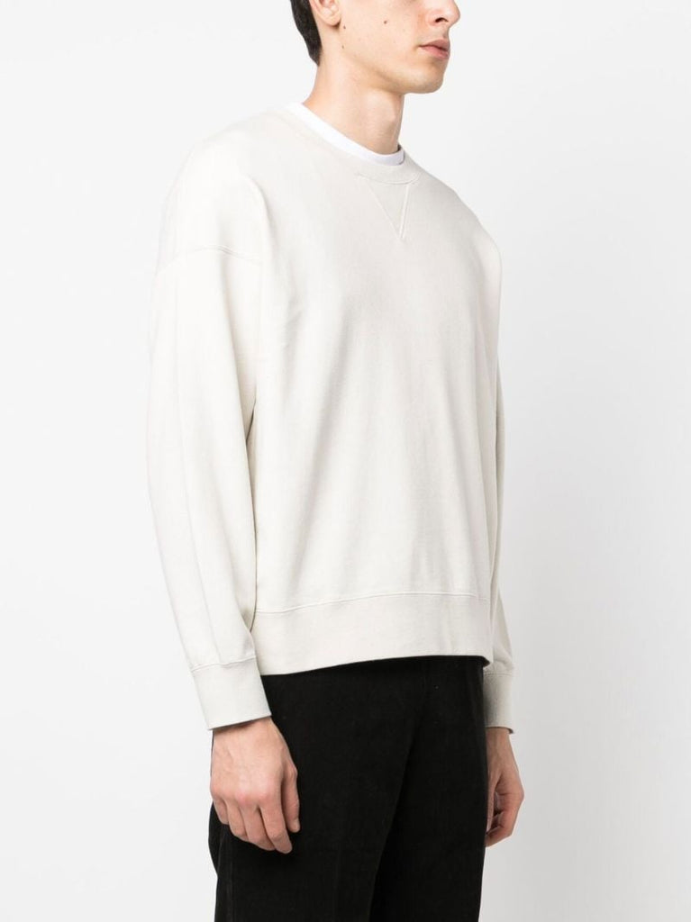 White Jumbo Cotton Sweatshirt
