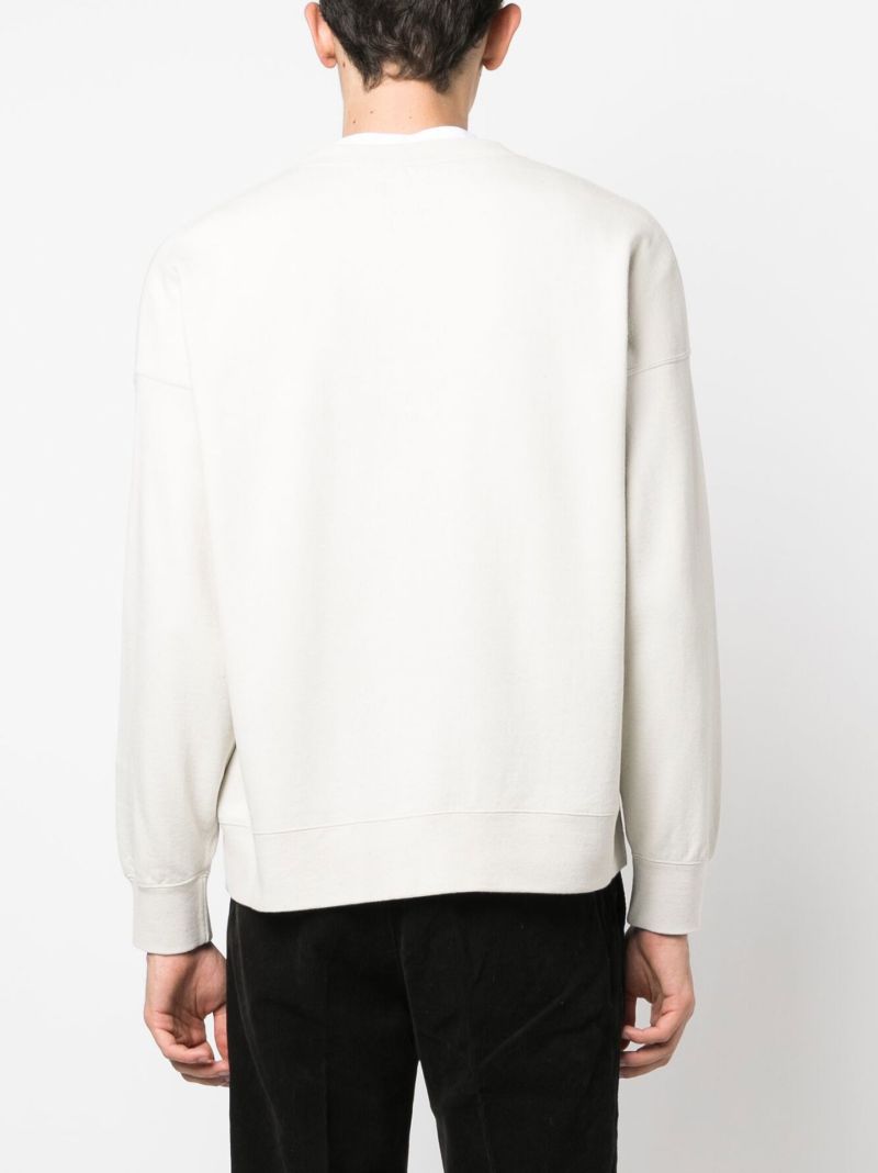 White Jumbo Cotton Sweatshirt