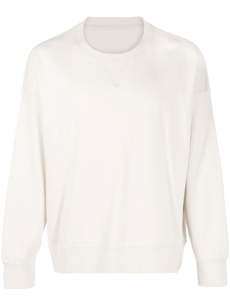 White Jumbo Cotton Sweatshirt