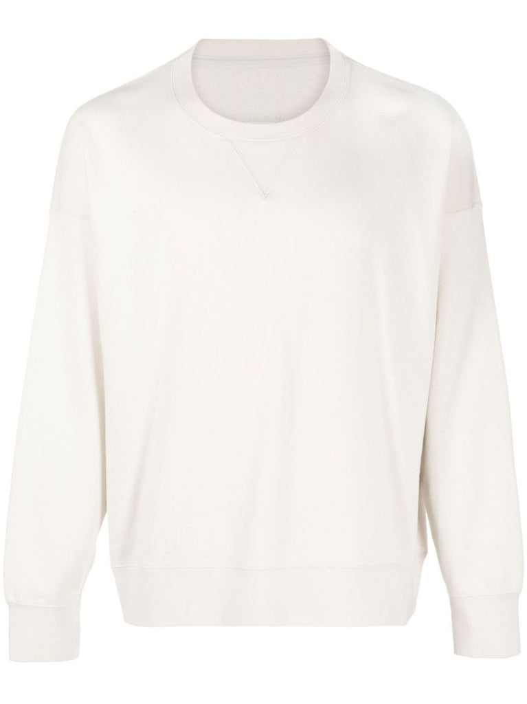 White Jumbo Cotton Sweatshirt