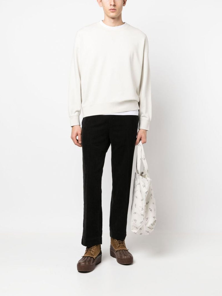 White Jumbo Cotton Sweatshirt