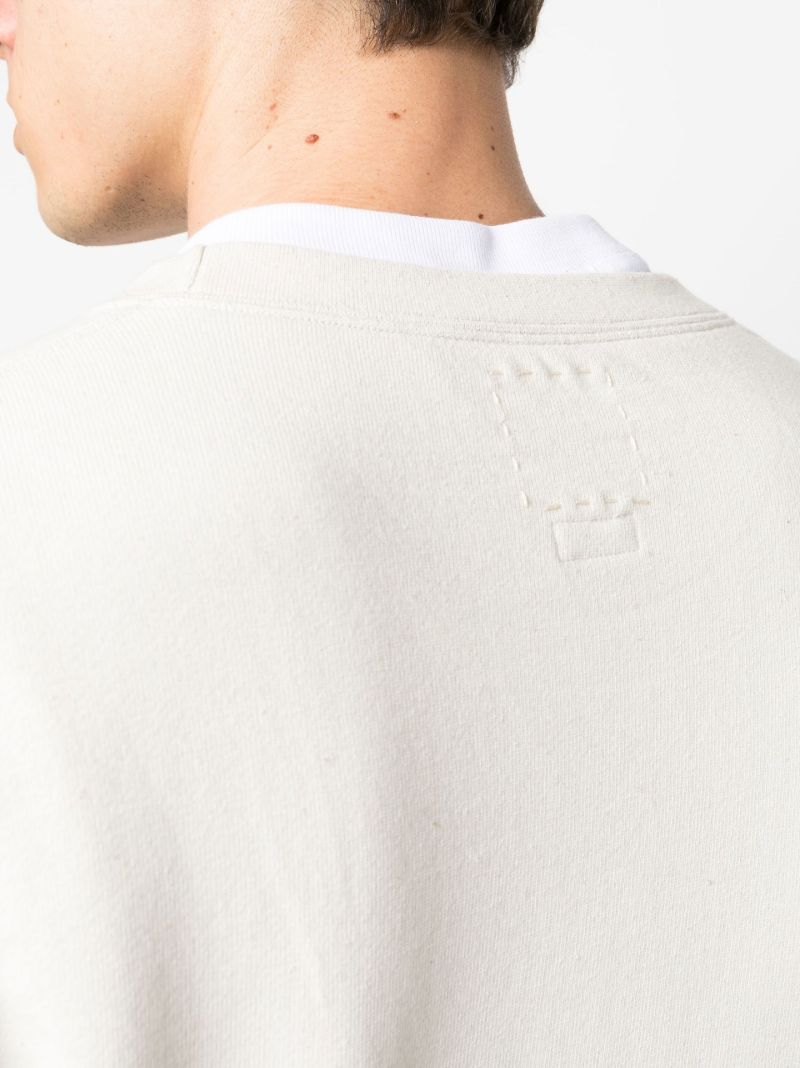 White Jumbo Cotton Sweatshirt