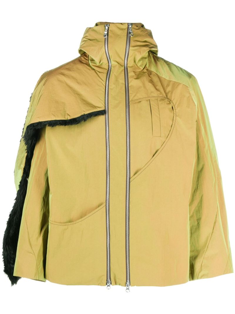Green Zip Fastening Jacket