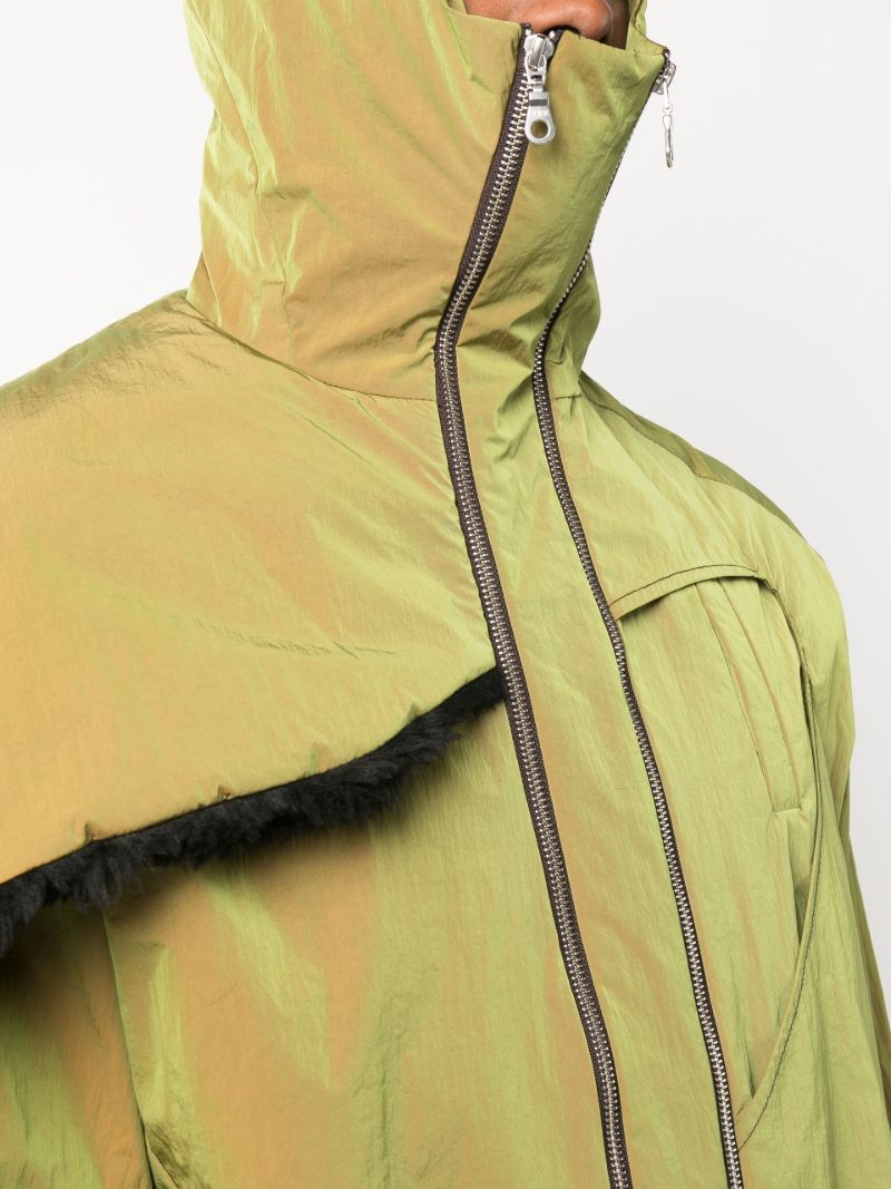 Green Zip Fastening Jacket