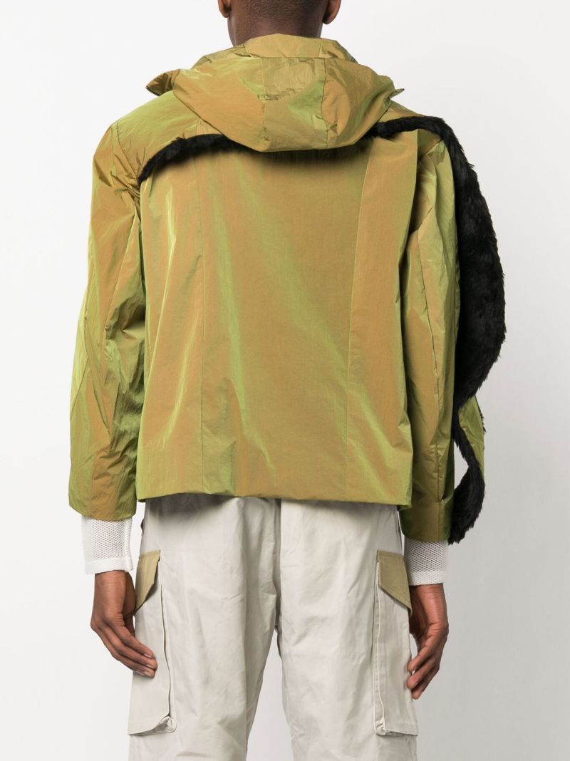 Green Zip Fastening Jacket