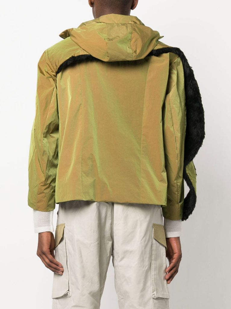 Green Zip Fastening Jacket