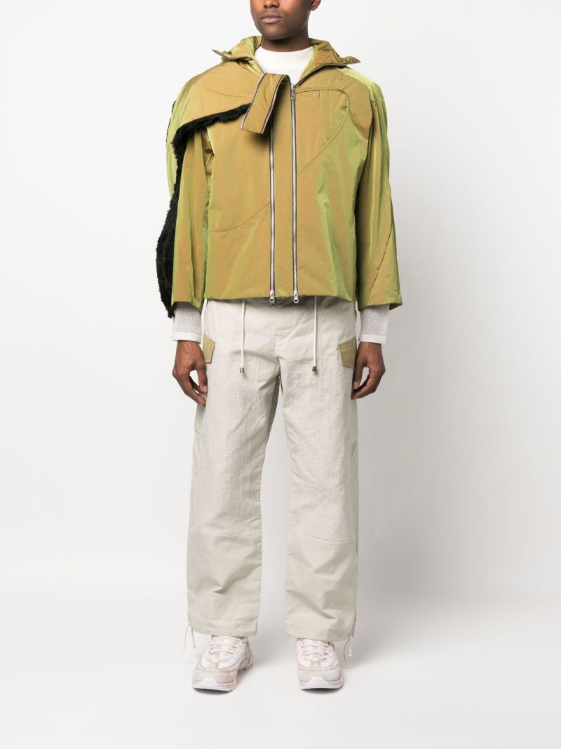 Green Zip Fastening Jacket