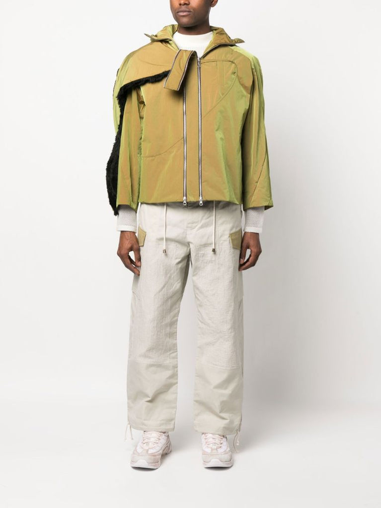 Green Zip Fastening Jacket