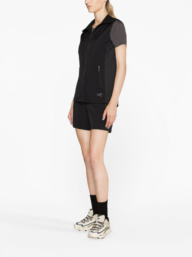 Black Zip Fastening Gilet