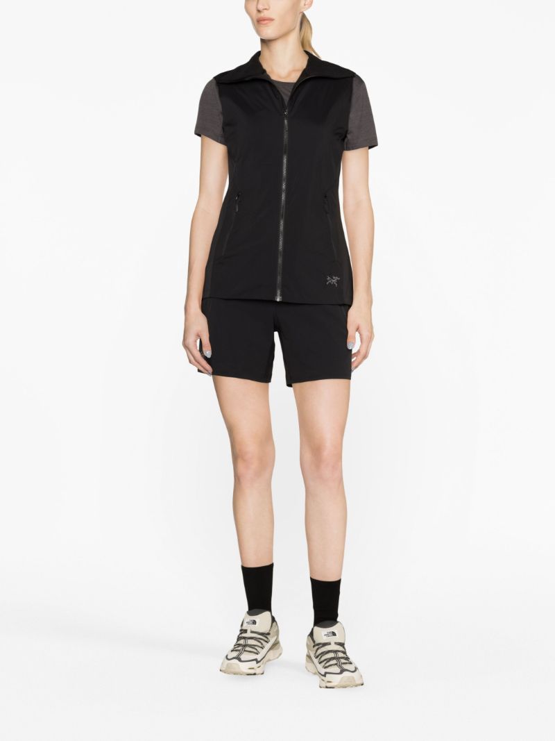 Black Zip Fastening Gilet