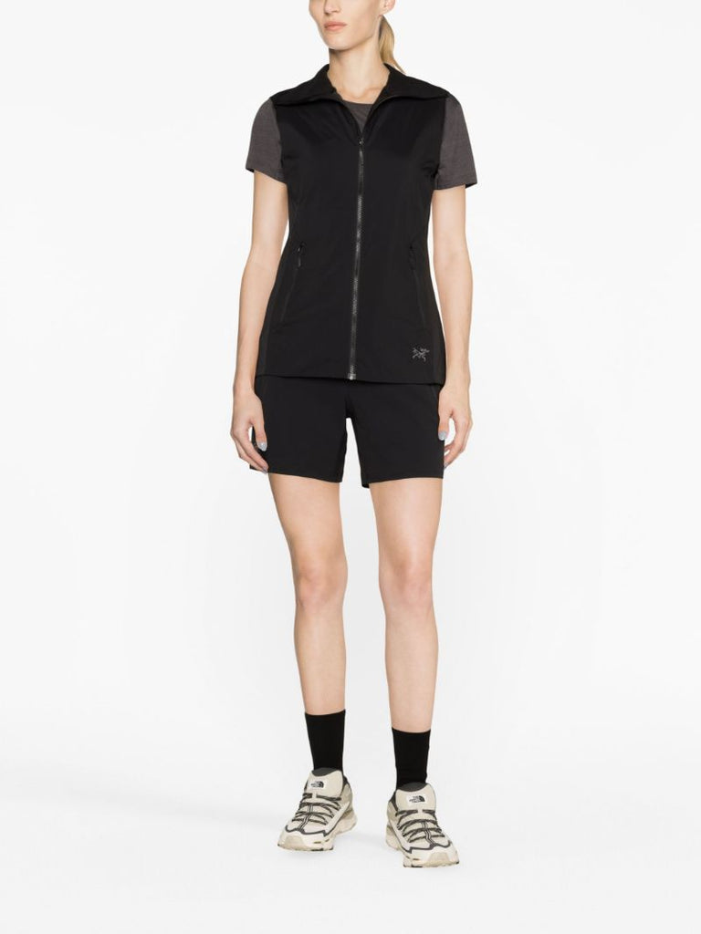 Black Zip Fastening Gilet