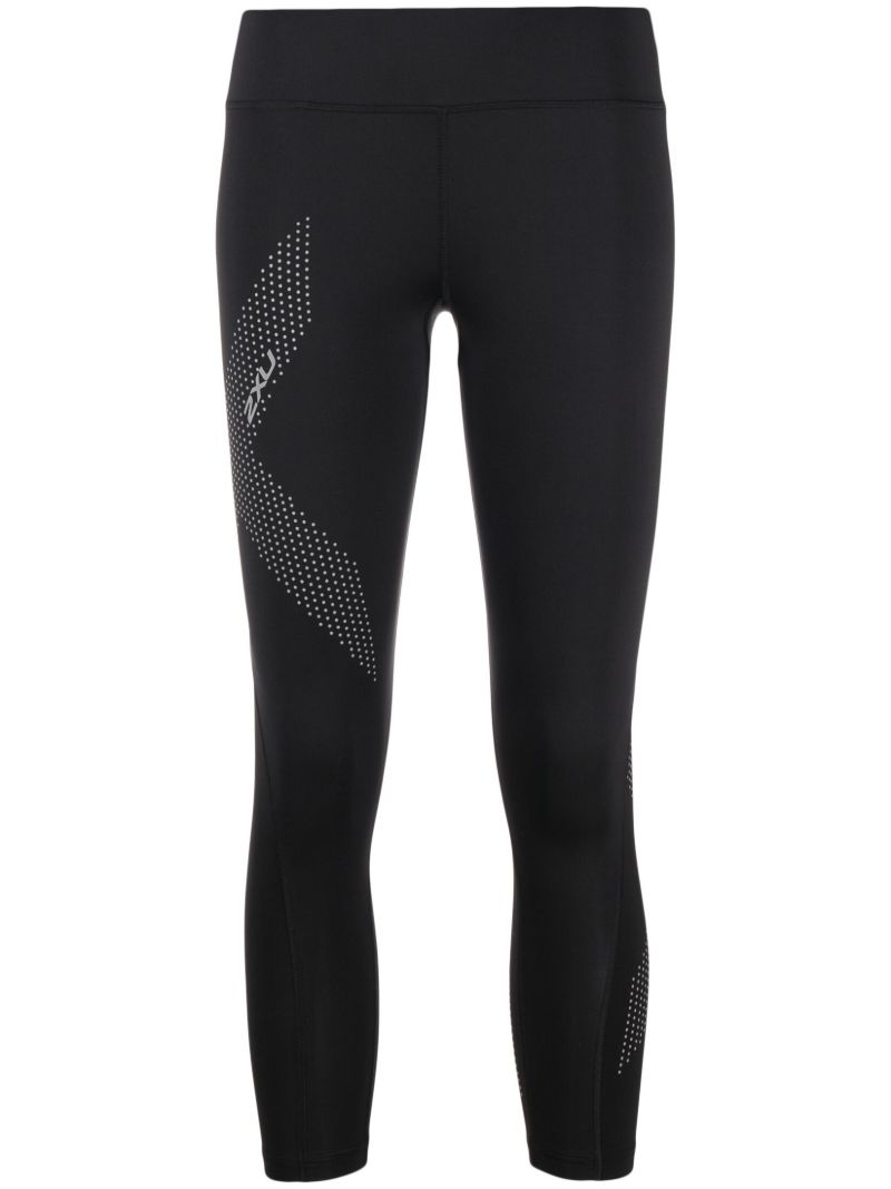 Black Motion Logo Compression 7/8 Tights
