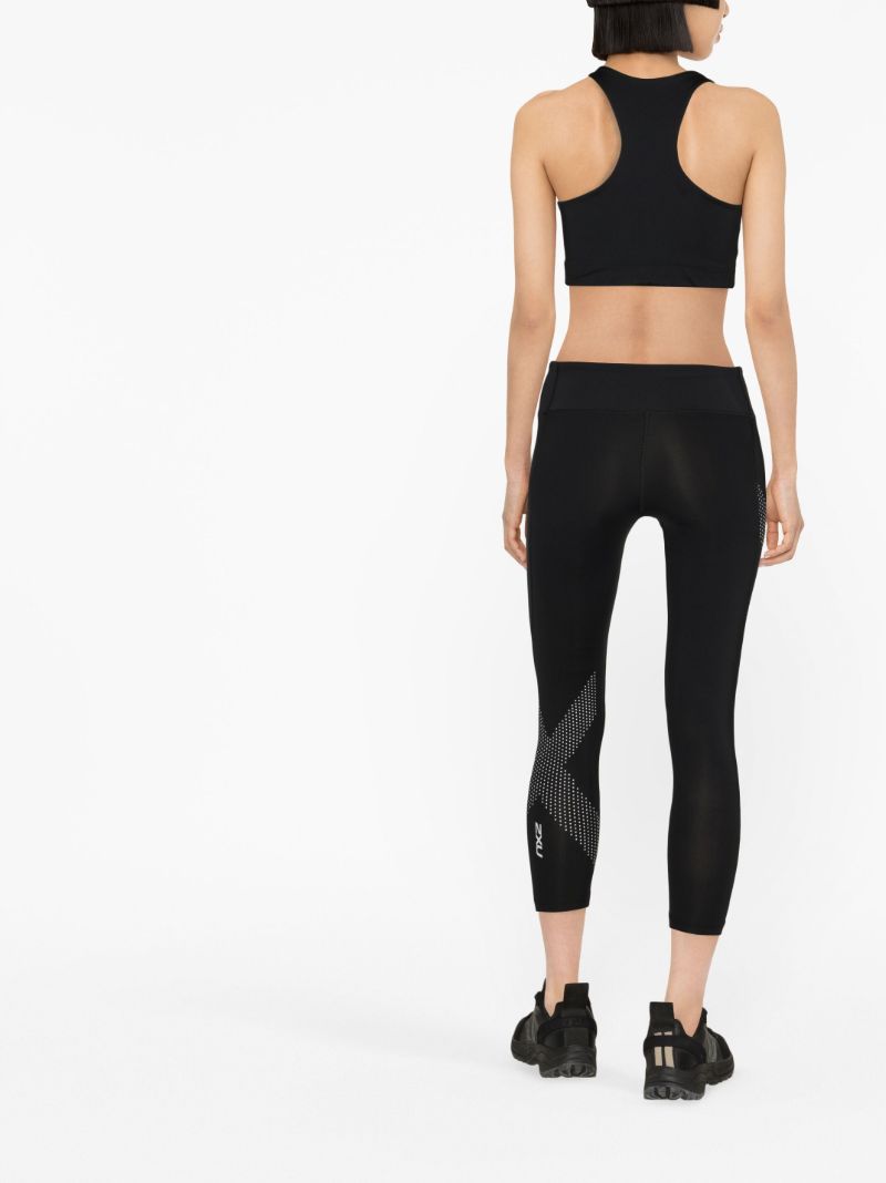 Black Motion Logo Compression 7/8 Tights