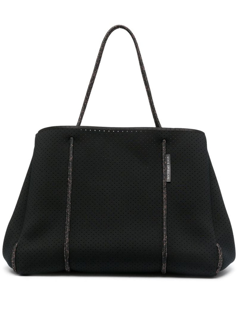 Black Escape Neoprene Tote Bag