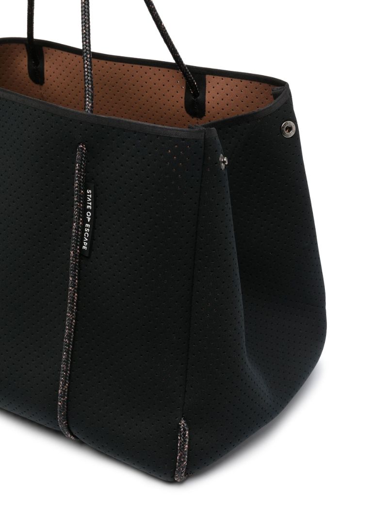 Black Escape Neoprene Tote Bag