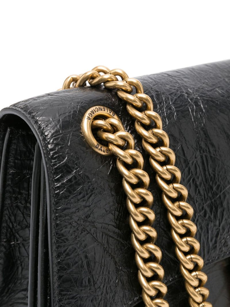 Black Crush Small Leather Shoulder Bag