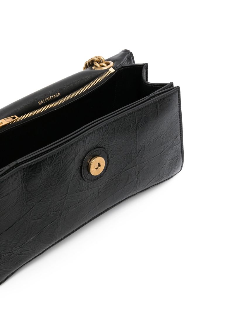 Black Crush Small Leather Shoulder Bag