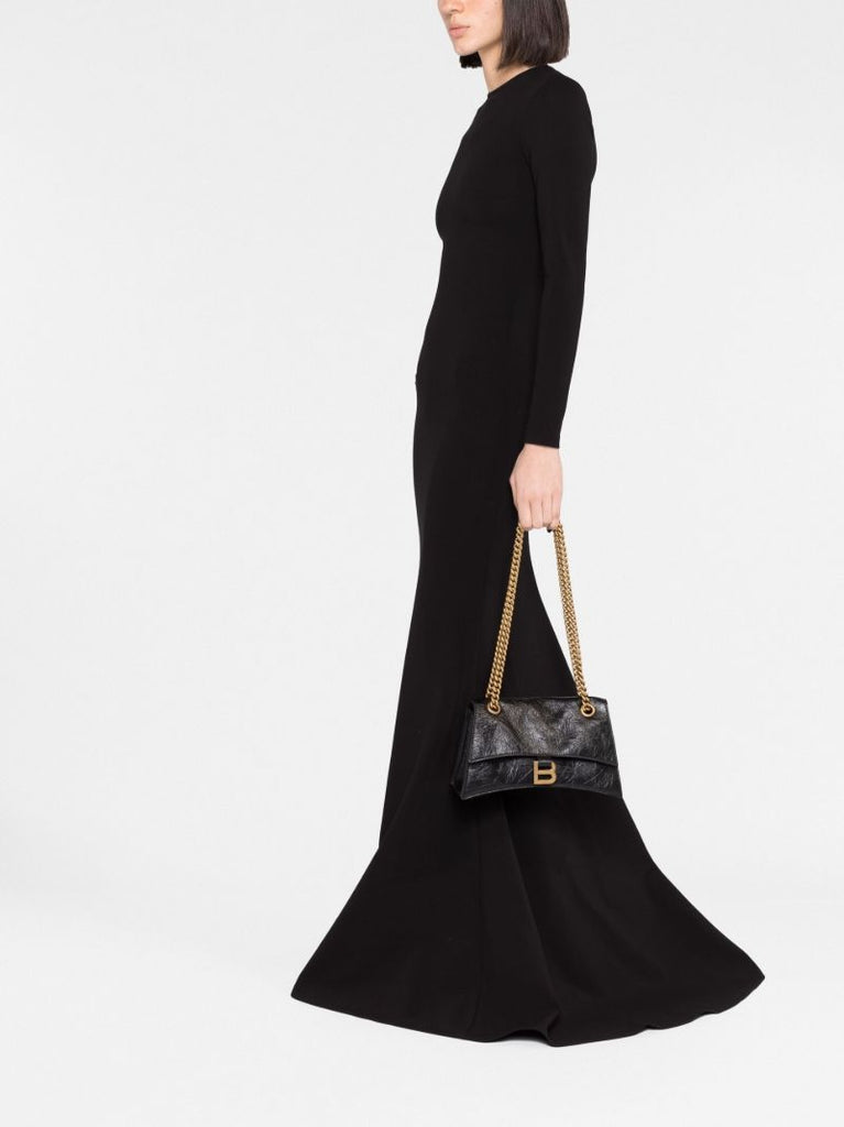 Black Crush Small Leather Shoulder Bag