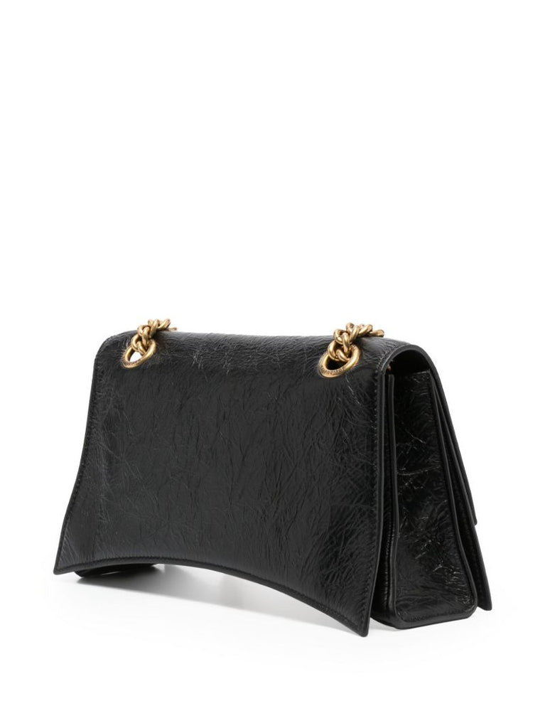 Black Crush Small Leather Shoulder Bag