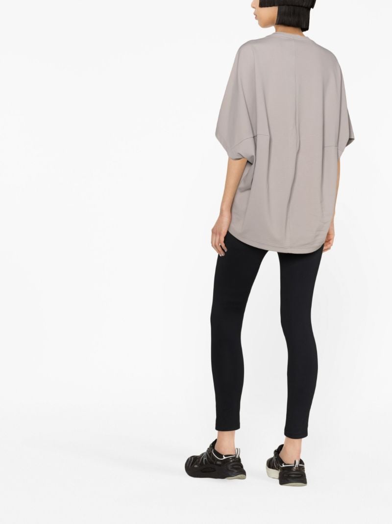 Grey Logo Embroidered T-shirt