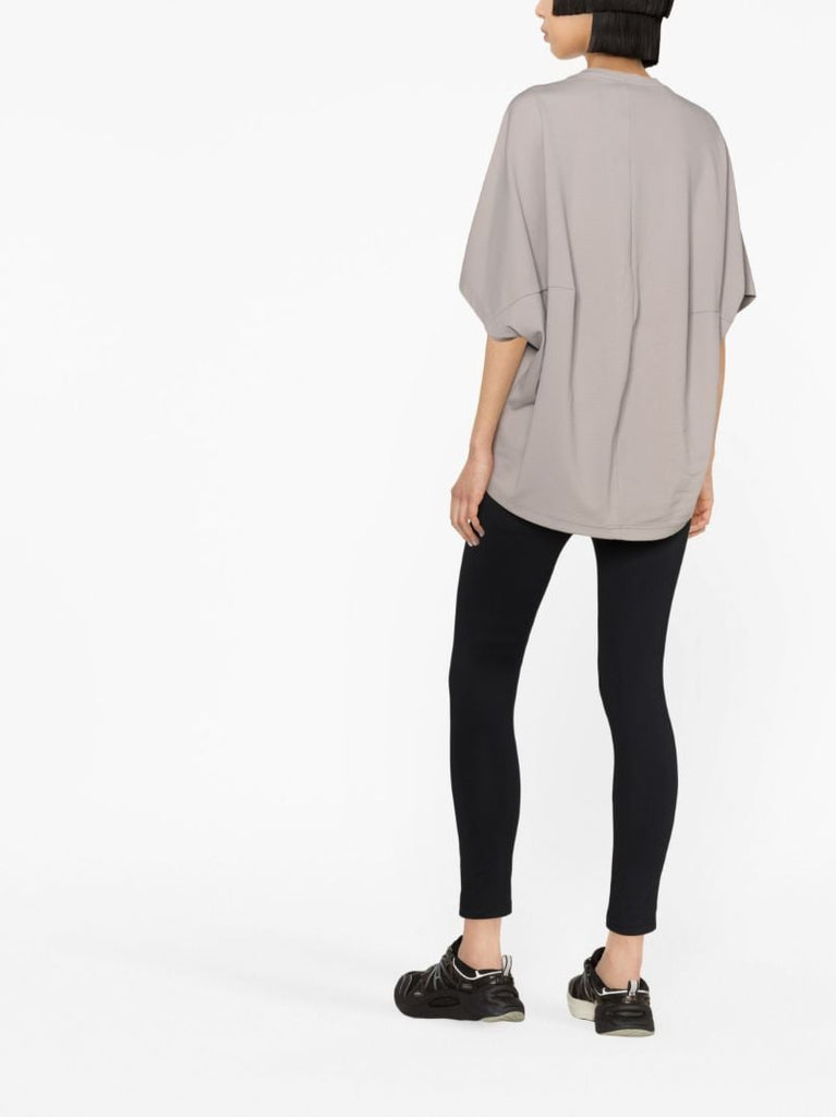 Grey Logo Embroidered T-shirt