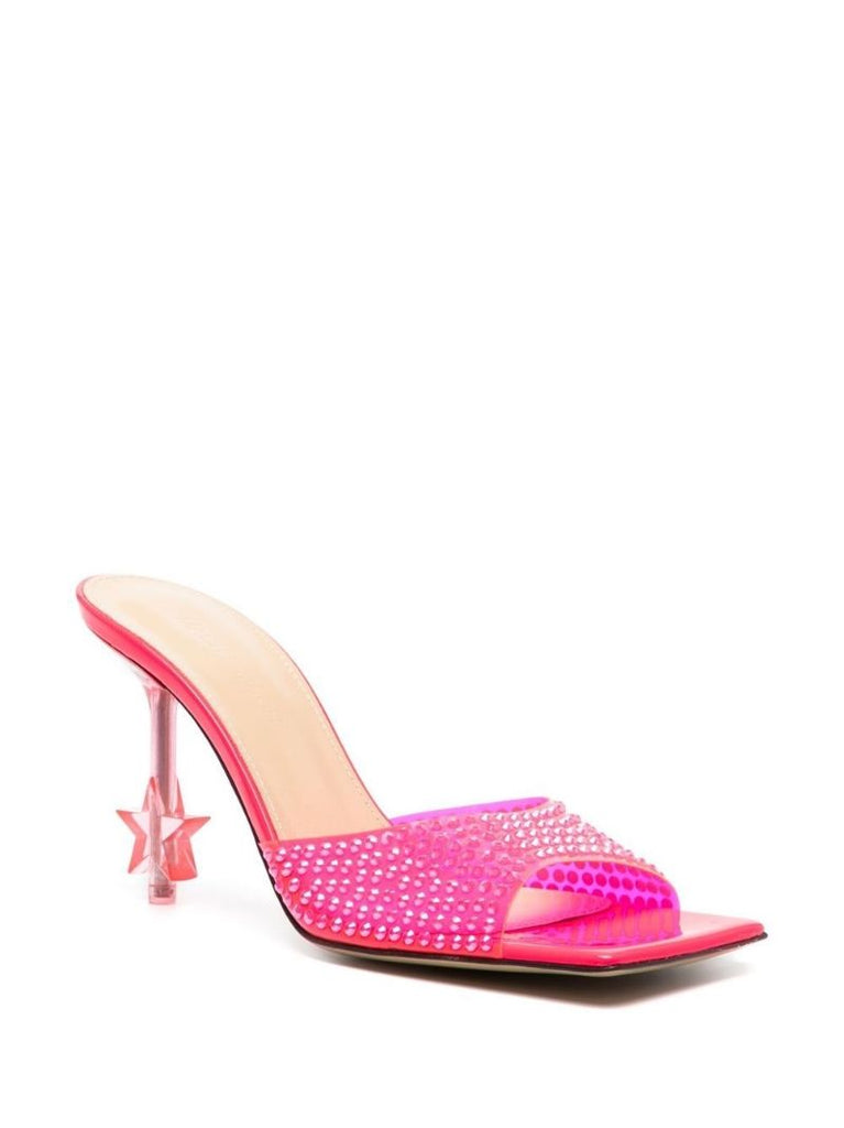 Pink Crystal Star 95 Pvc Mules