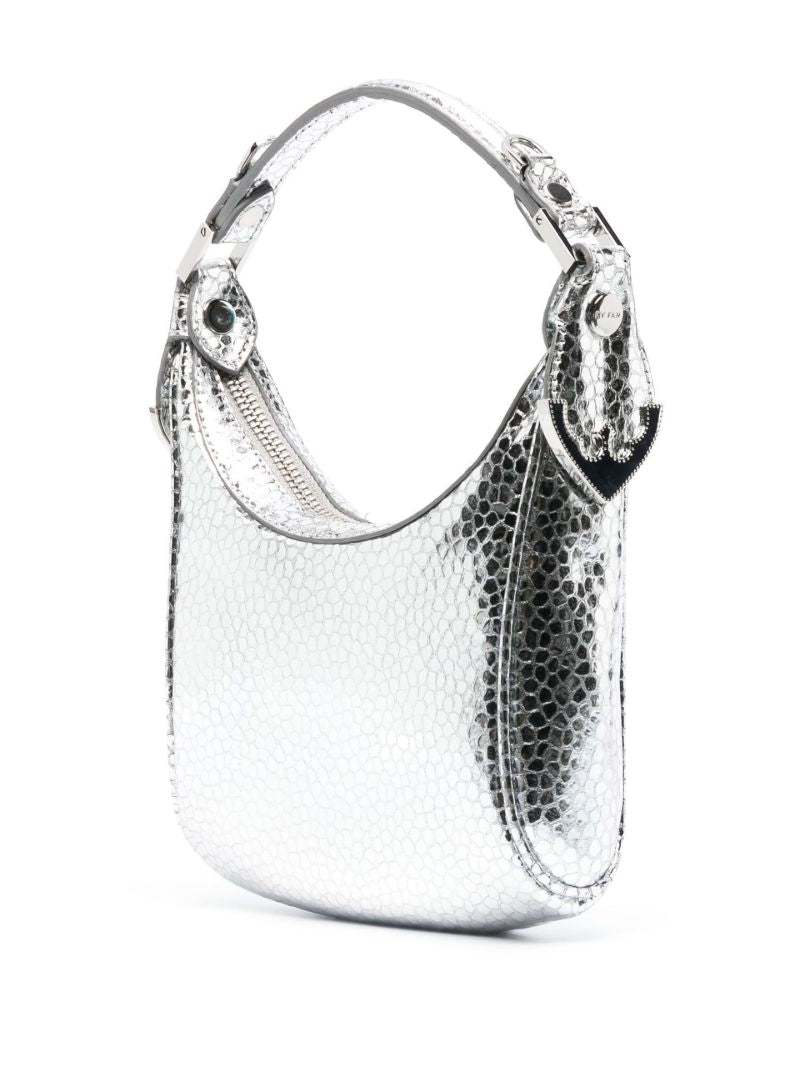Silver Cosmo Leather Mini Bag