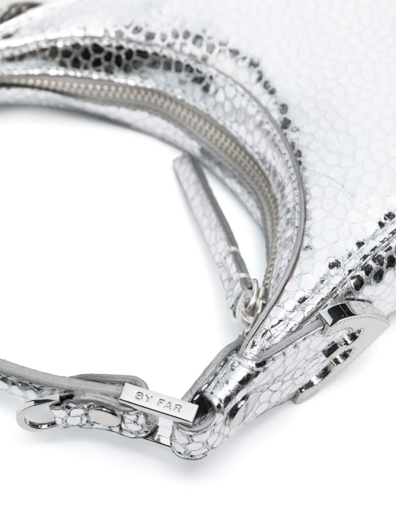 Silver Cosmo Leather Mini Bag