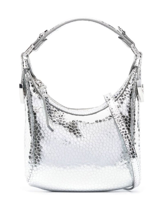 Silver Cosmo Leather Mini Bag