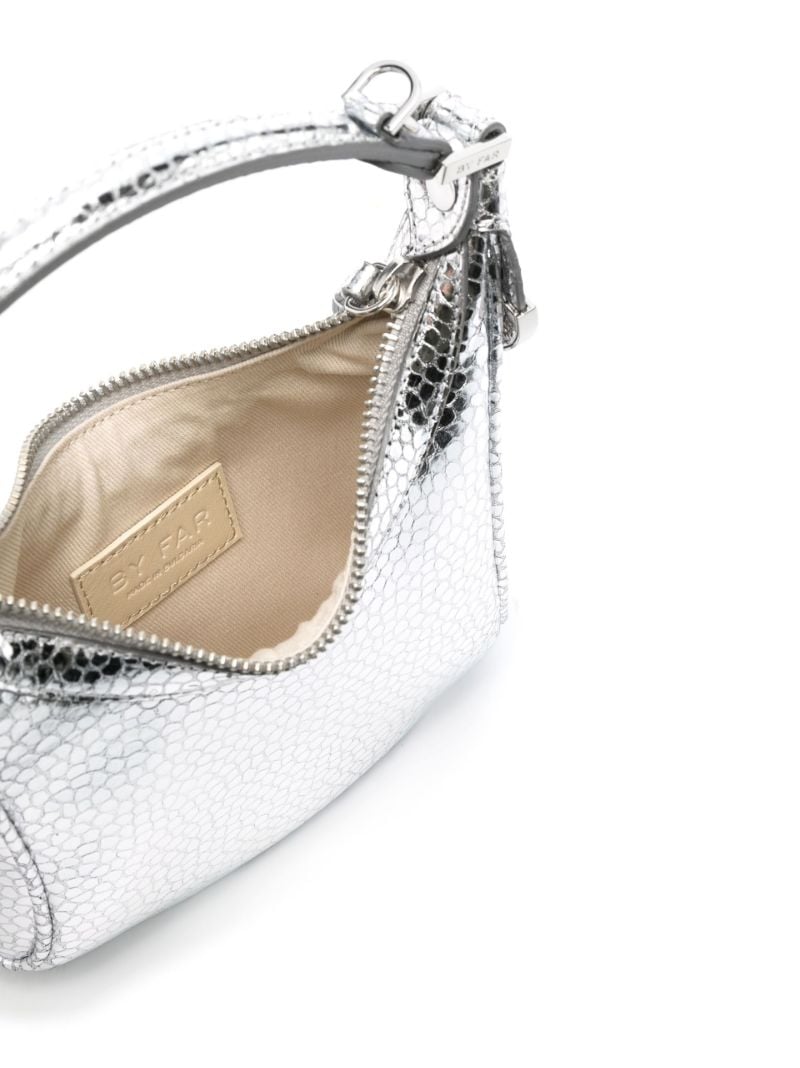 Silver Cosmo Leather Mini Bag