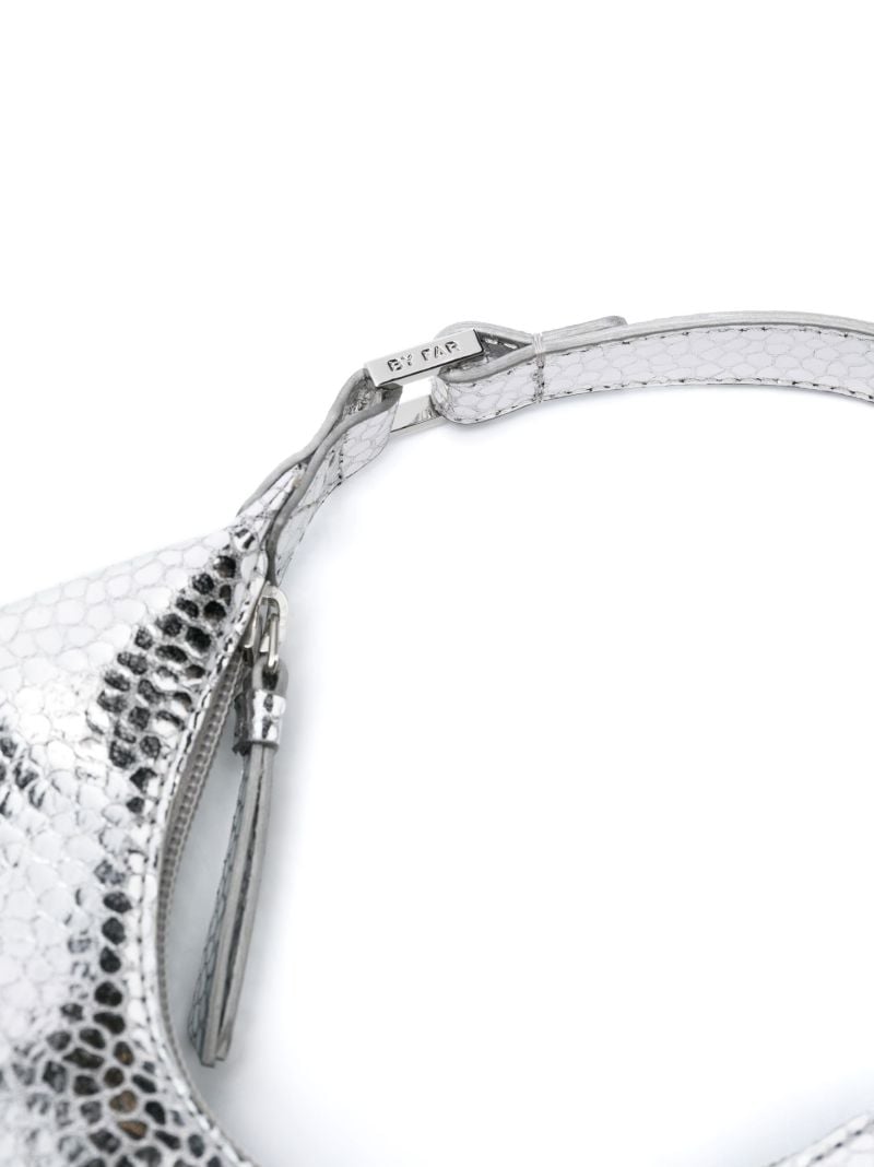 Silver Amber Baby Disco Dot Leather Shoulder Bag
