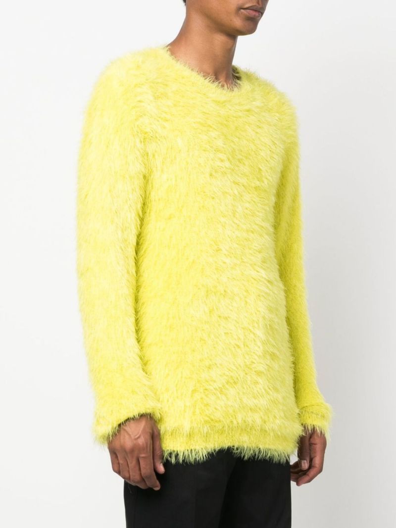 Yellow Textured Sweater