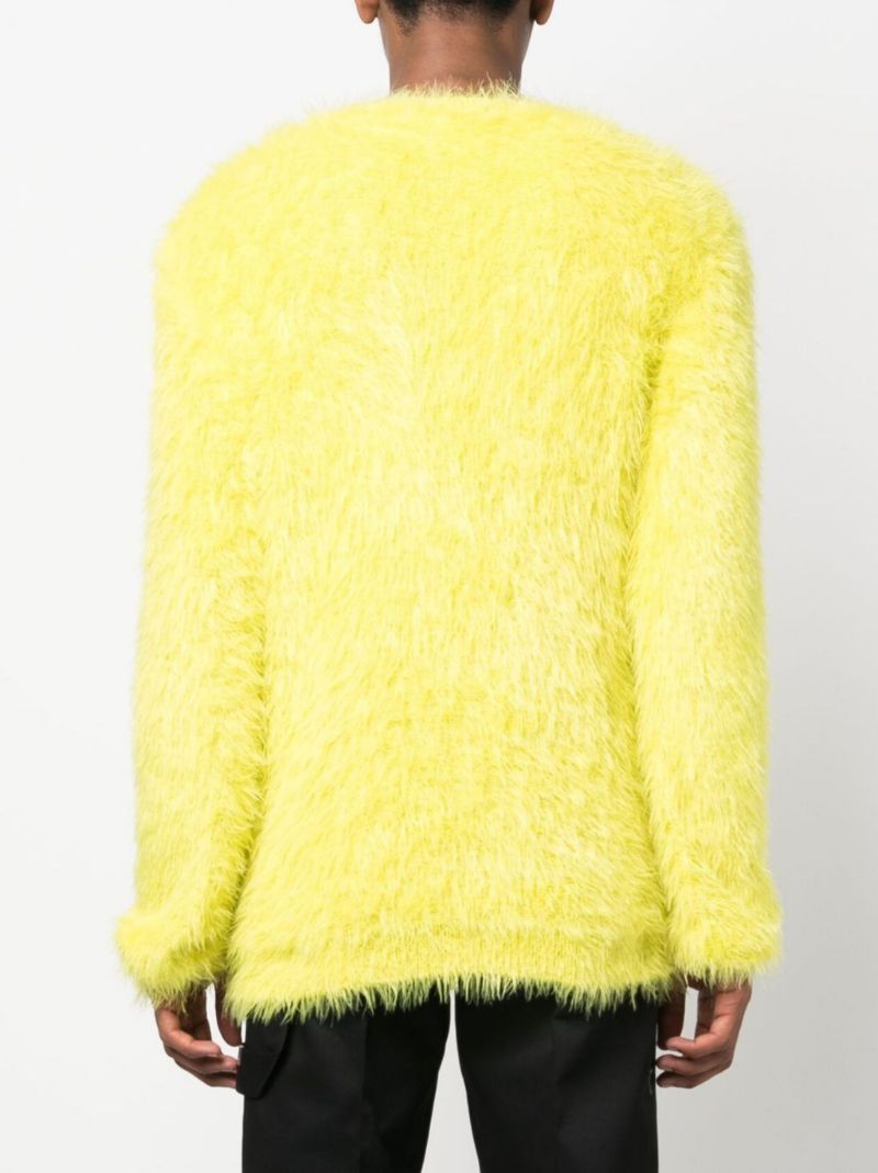 Yellow Textured Sweater
