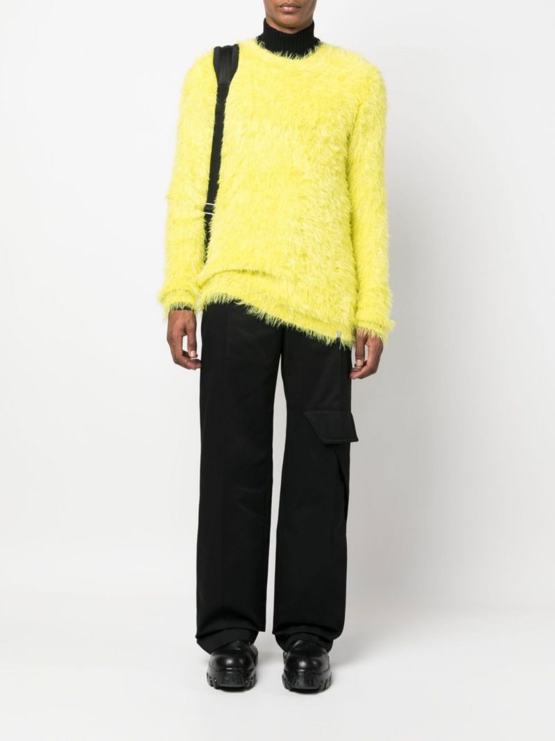 Yellow Textured Sweater