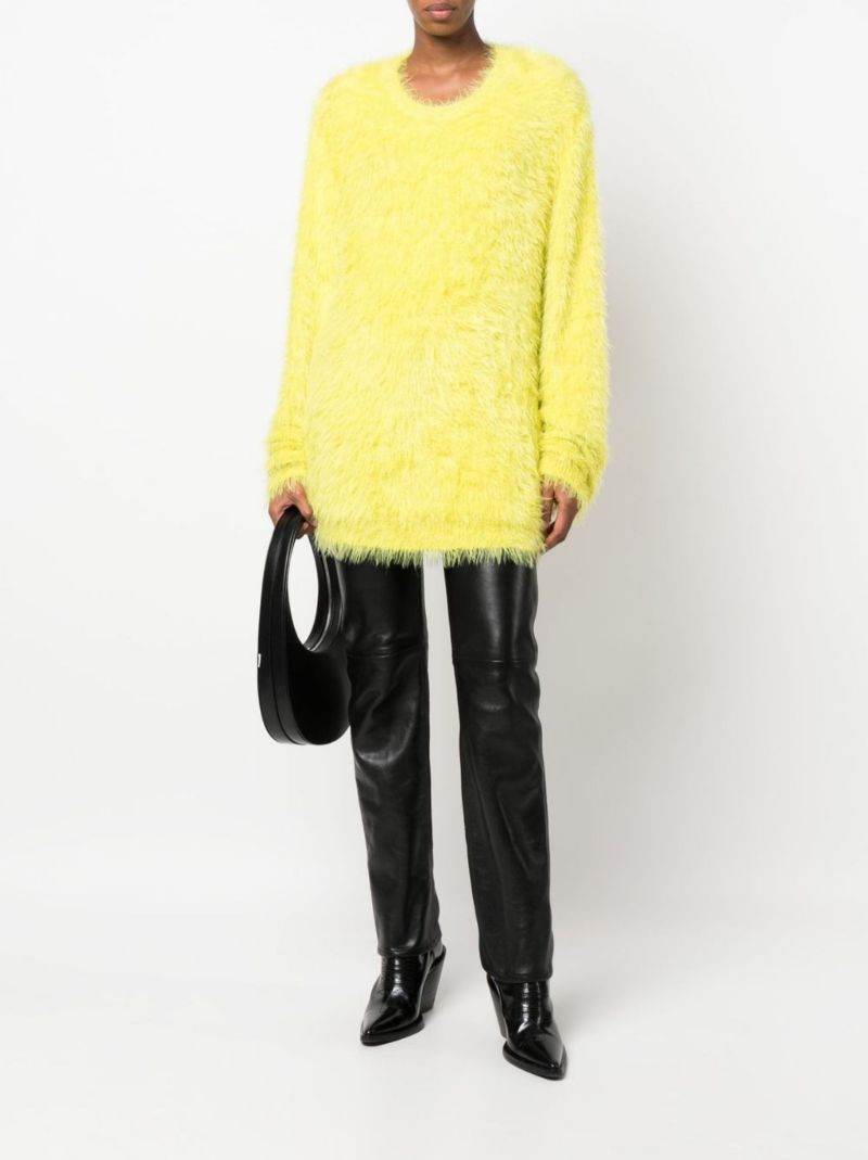 Yellow Textured Sweater
