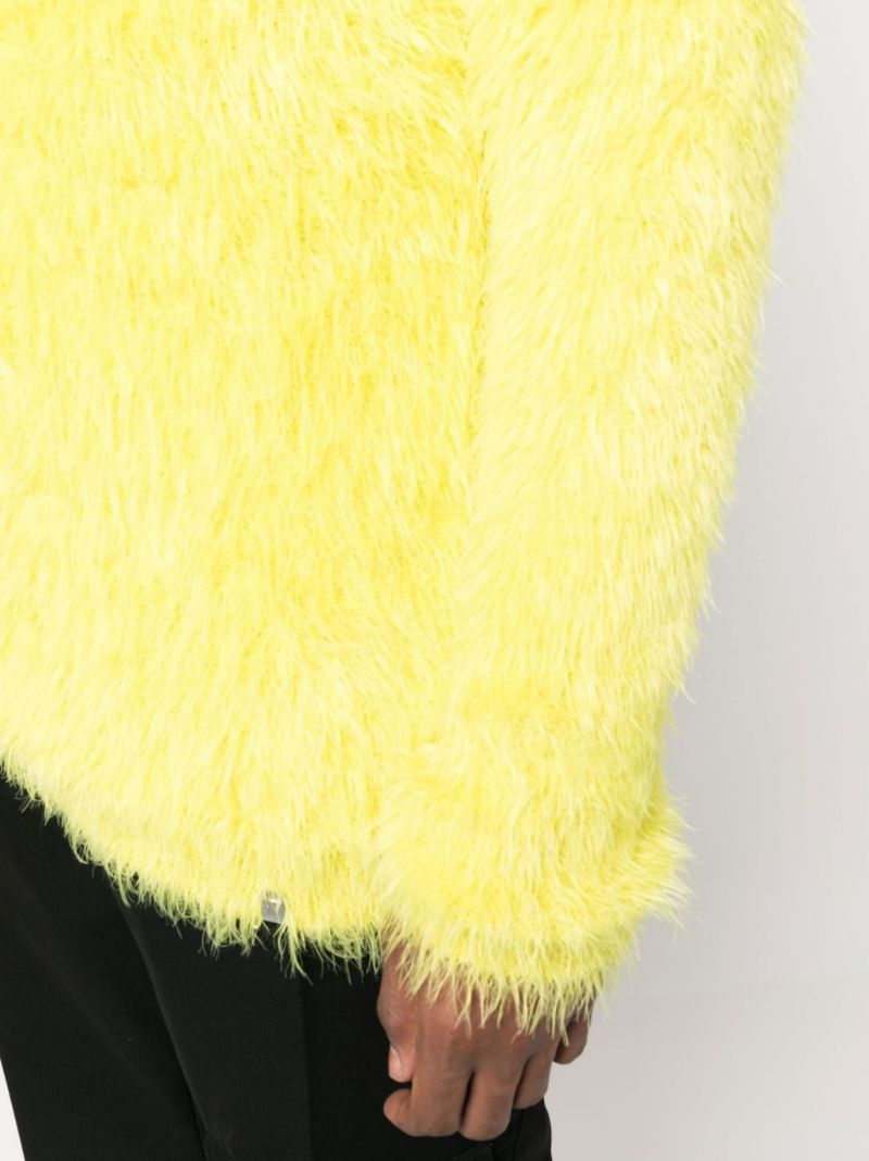 Yellow Textured Sweater