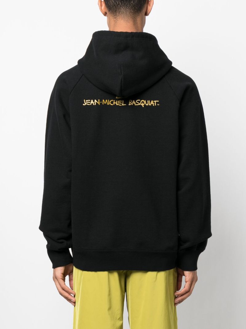 X Jean-michel Basquiat Black Graphic Print Hoodie
