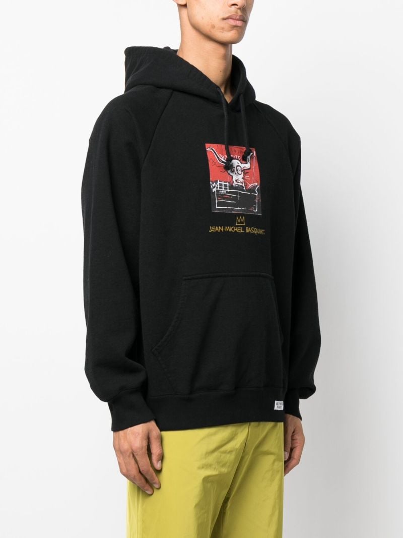 X Jean-michel Basquiat Black Graphic Print Hoodie