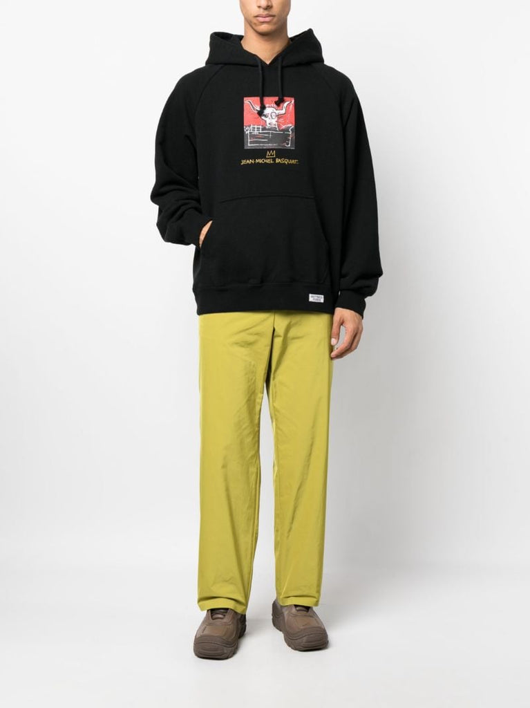 X Jean-michel Basquiat Black Graphic Print Hoodie