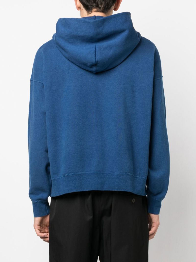 Blue Amplus Cotton Hoodie