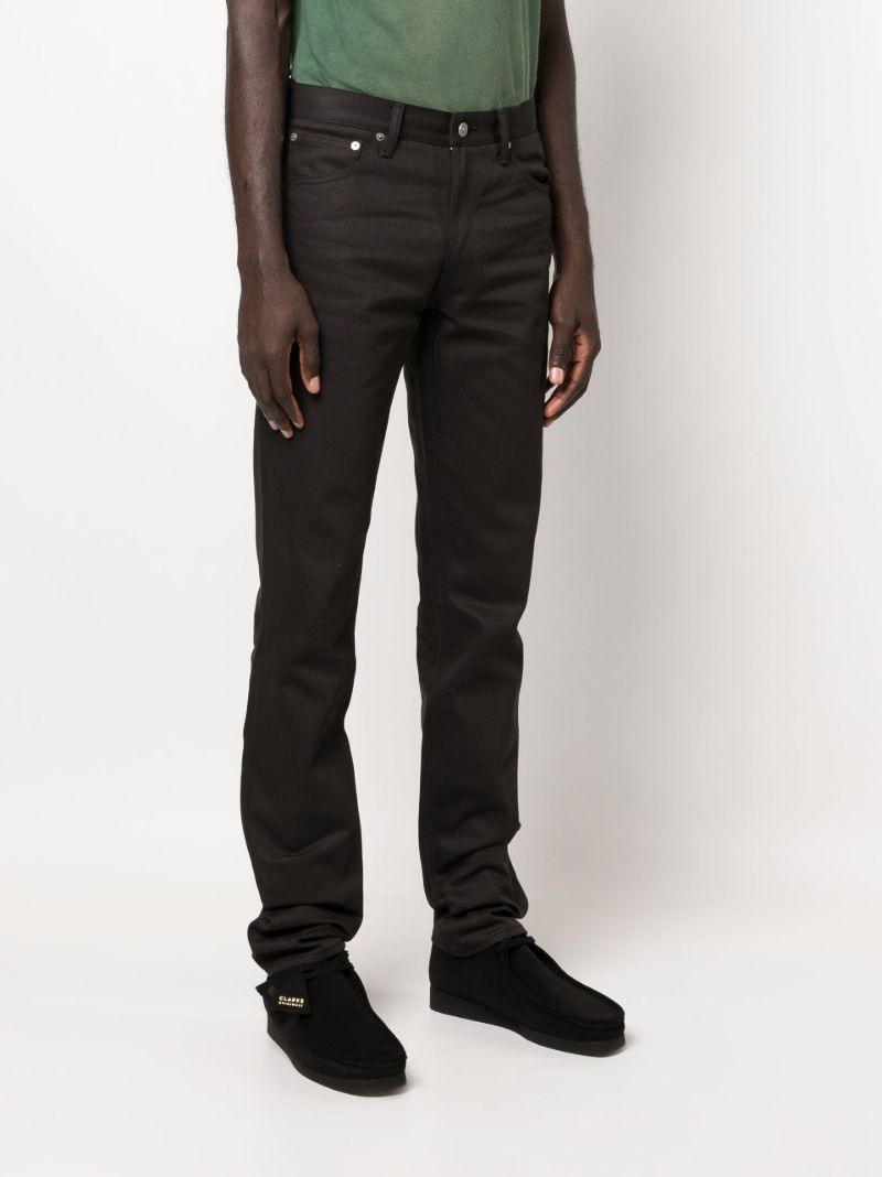 Black Social Sculpture Straight-leg Jeans