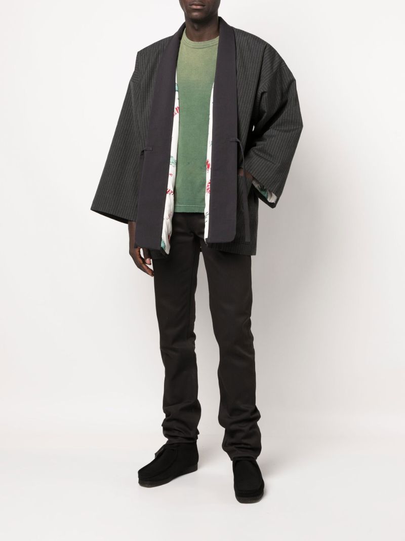 Black Social Sculpture Straight-leg Jeans