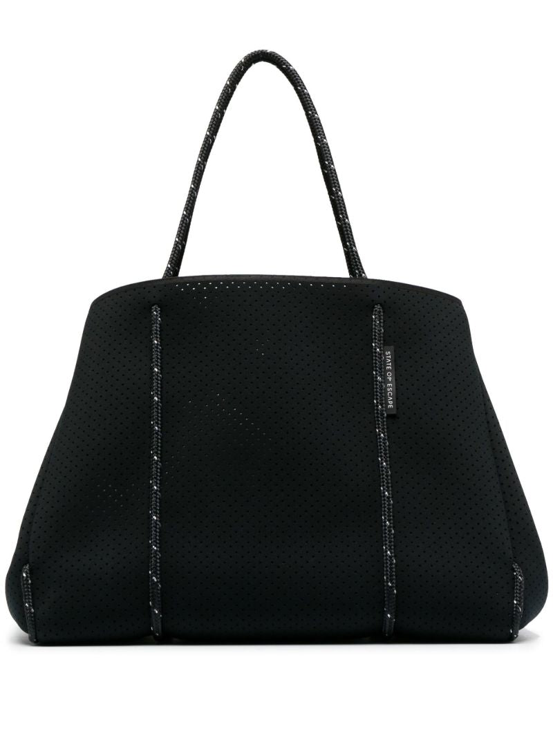 Black Escape Neoprene Tote Bag
