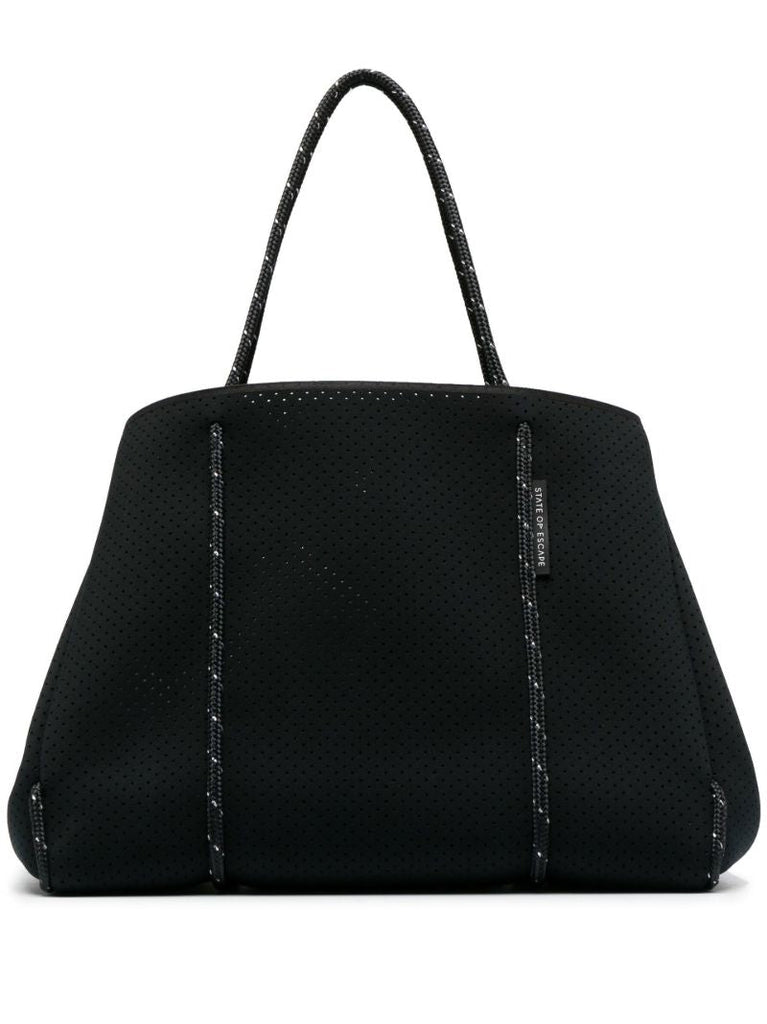 Black Escape Neoprene Tote Bag
