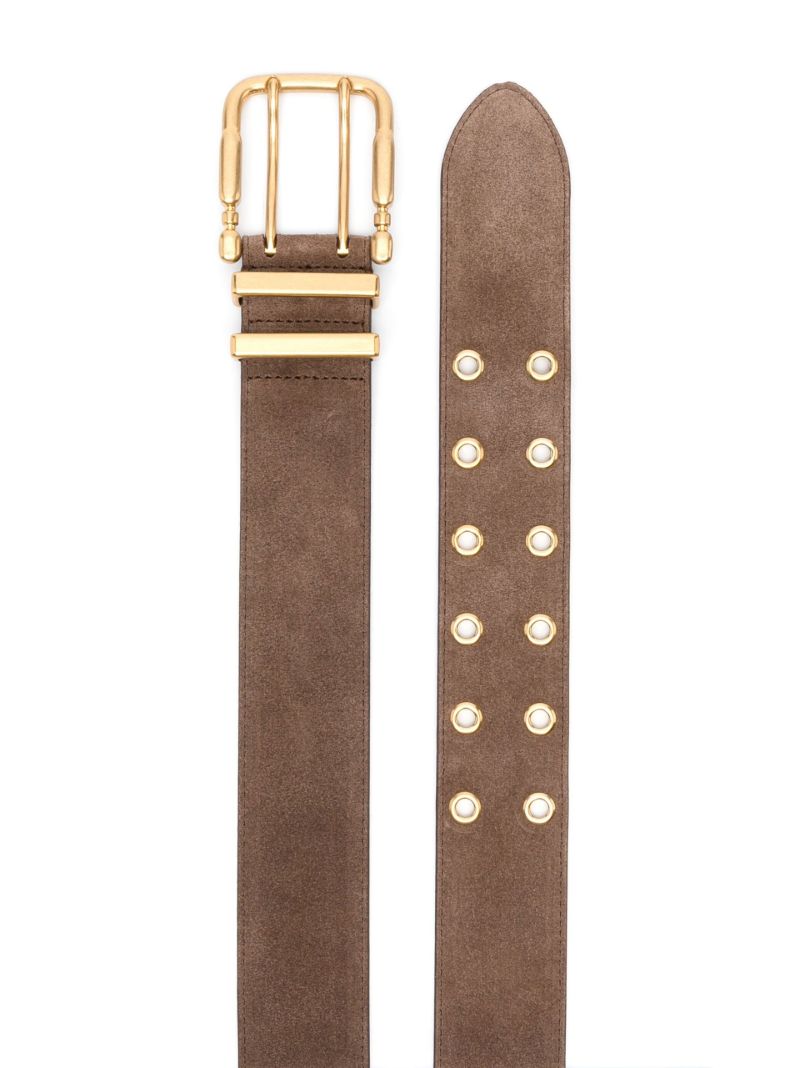 Brown Duo Suede Belt