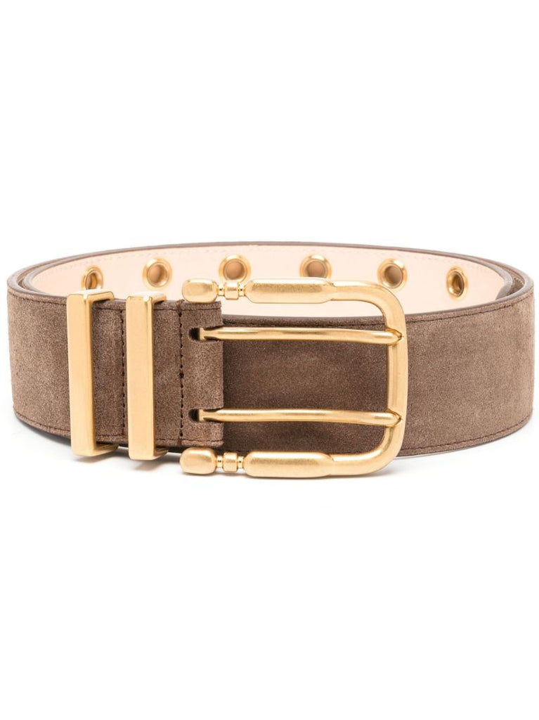 Brown Duo Suede Belt