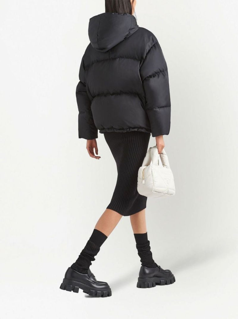 Black Triangle Logo Padded Jacket